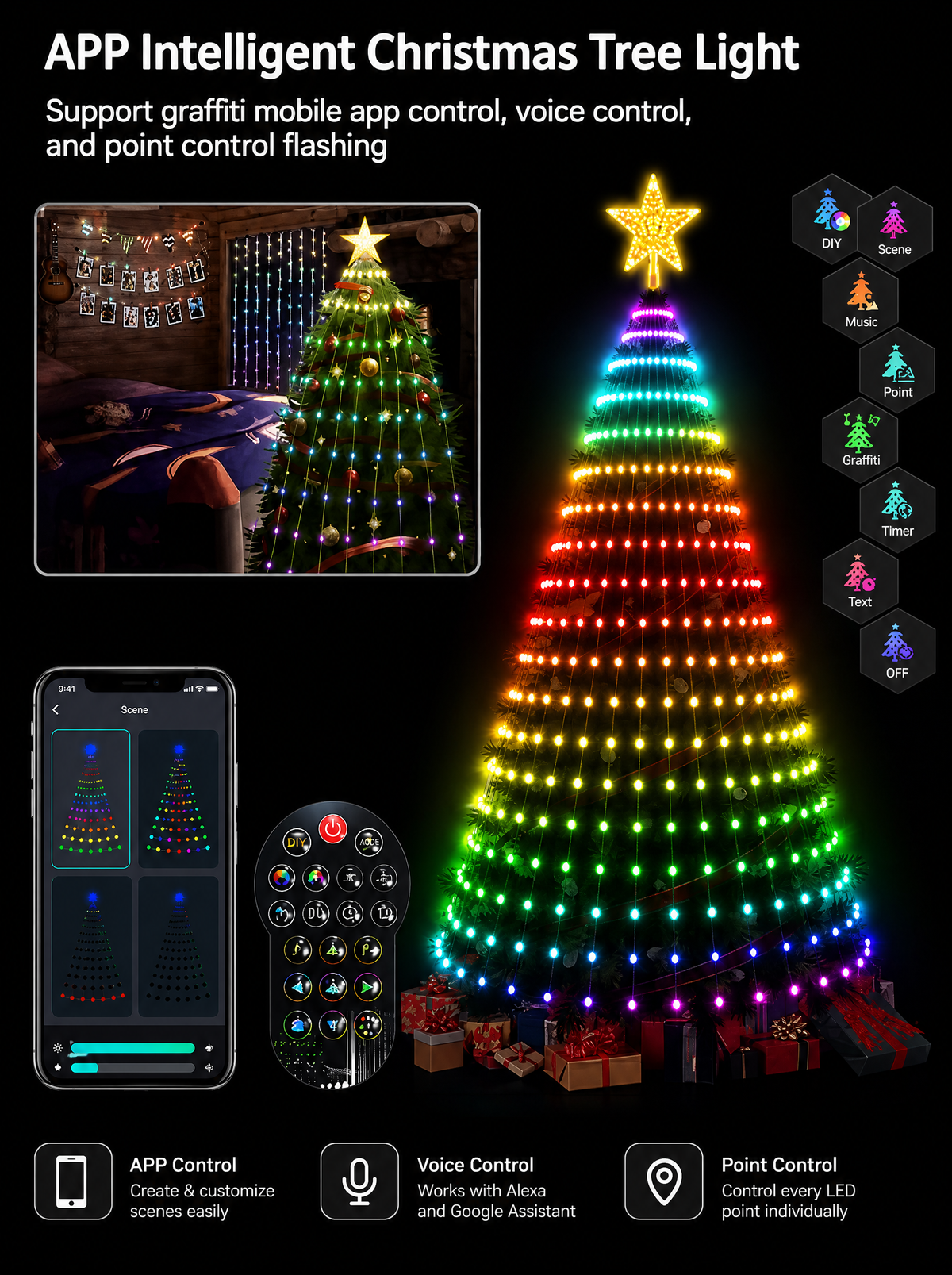TreeGlow Smart Christmas Tree Lights