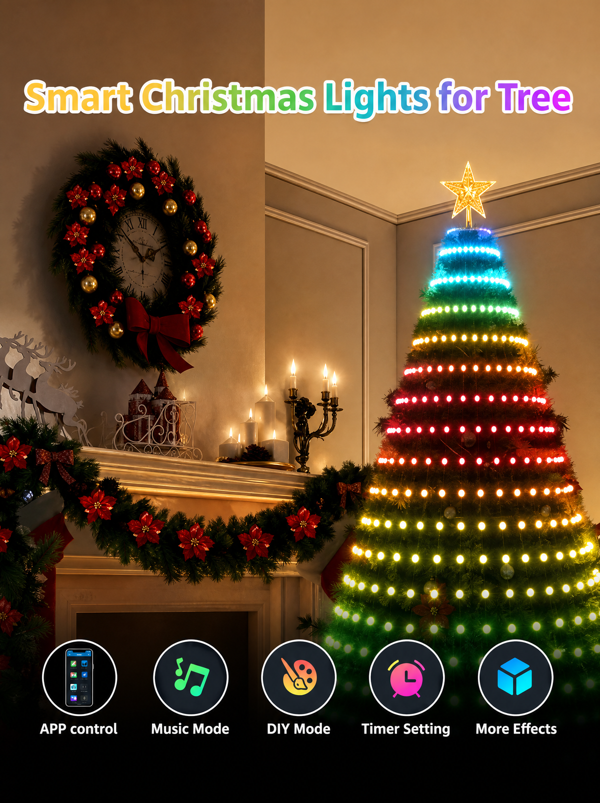 TreeGlow Smart Christmas Tree Lights